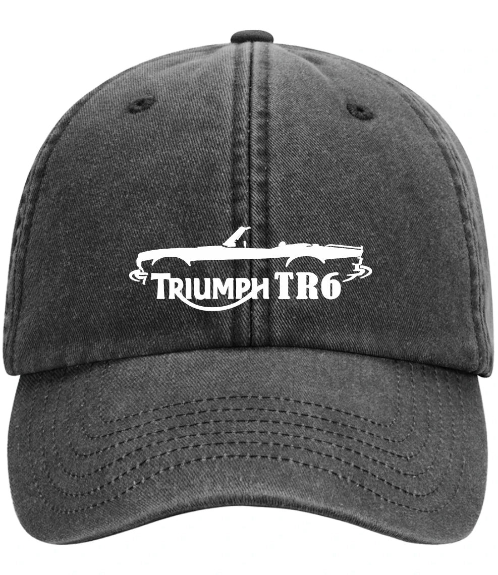 Retro Vintage Motoring Triumph TR6 Premium Vintage Low Profile Baseball Cap