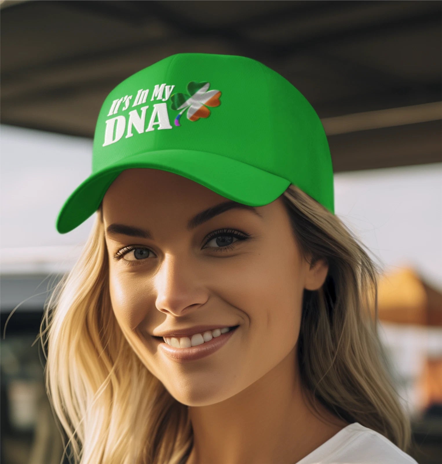 St. Patrick’s Day Style Premium Quality Baseball Cap - Luck, Laughs & Guiness!