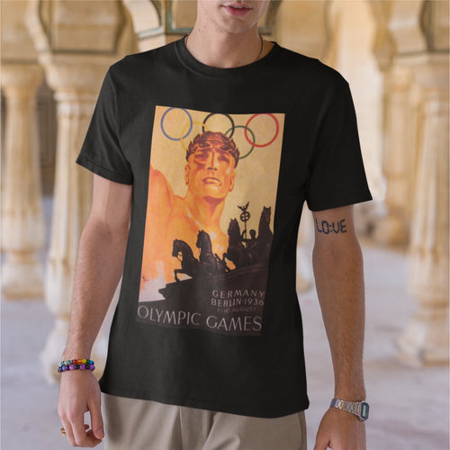 1936 Berlin Olympic Games Poster Premium T-shirt