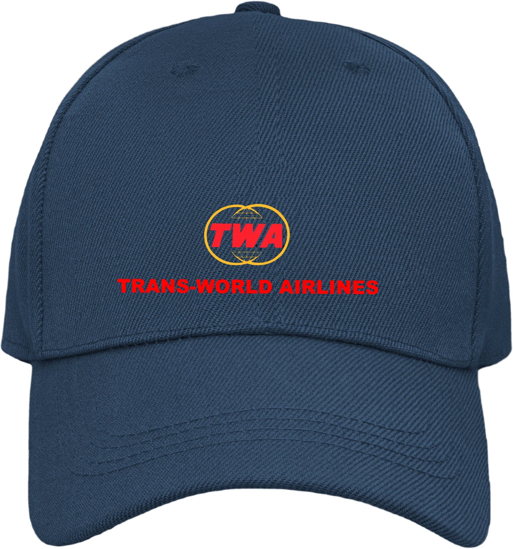Retro Classic Iconic TWA USA  Airline Collectors Travel Quality  Baseball Cap