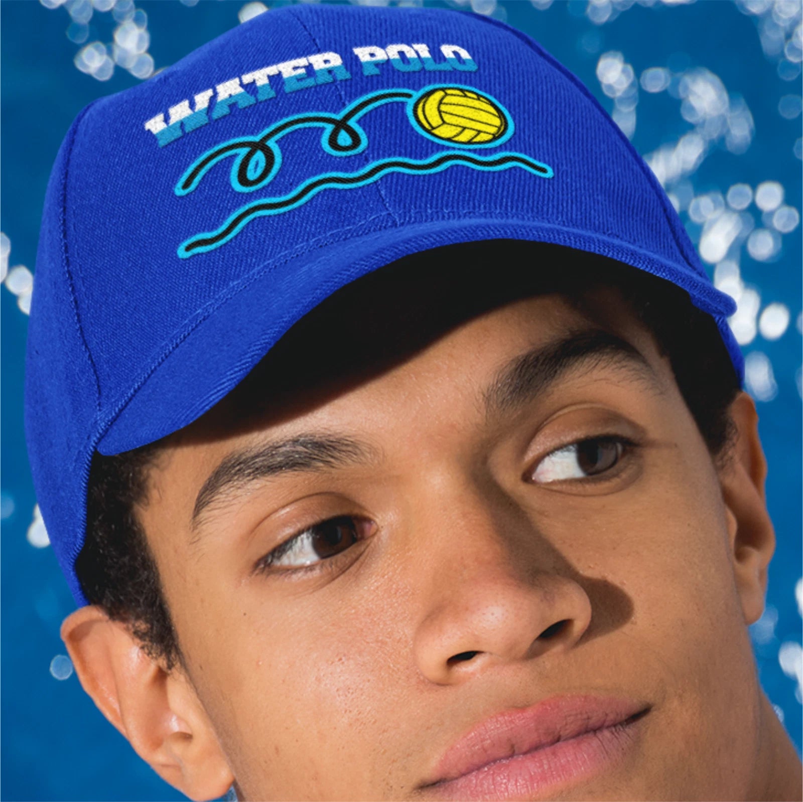Water Polo Pool Swim Sport Referee Shot Clock Dribble Logo Quality Baseball Cap