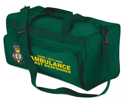 Custom Health Professionals Holdall Add your own Name Speciality & Regional Crest