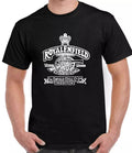 Signature Apparel - retro-vintage-classic-royal-enfield-motorcycle-gun-logo-premium-biker-t-shirt