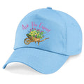 Gardening Gardener Ask The Expert Baseball Cap Wheelbarrow & Flowers decoration
