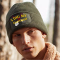 Funny Humorous Gardening I Dig My Alottment Colour Decoration Quality Beanie