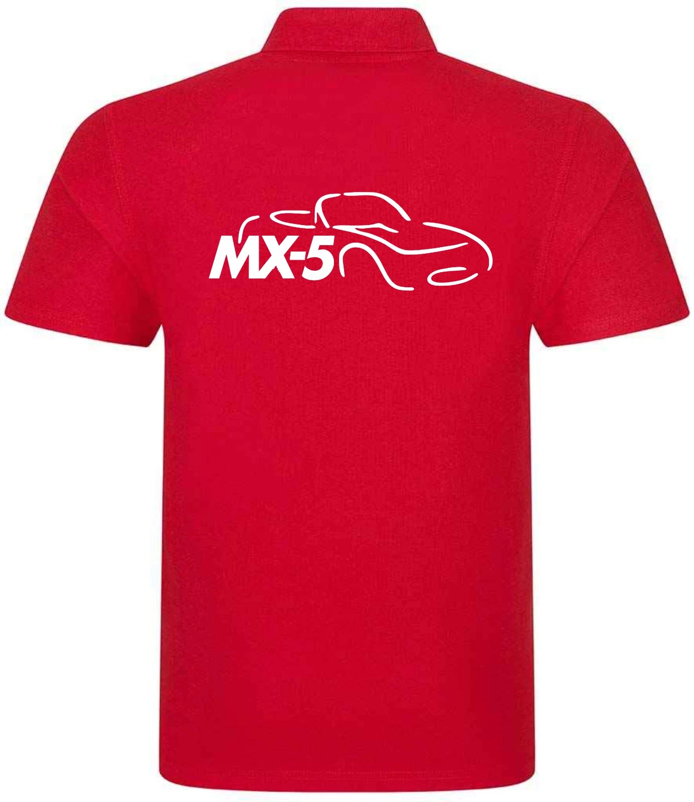 Customisable MX5 Sports Car Logo Premium Quality Poloshirt Sizes XS-4XL
