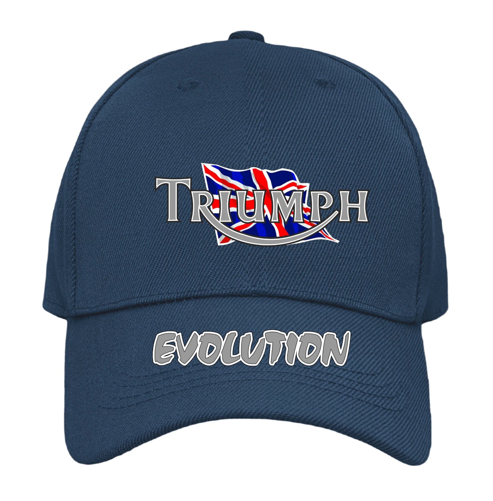 Retro Classic Vintage Triumph Evolution Motorcycle Peak Logo Biker Baseball Cap