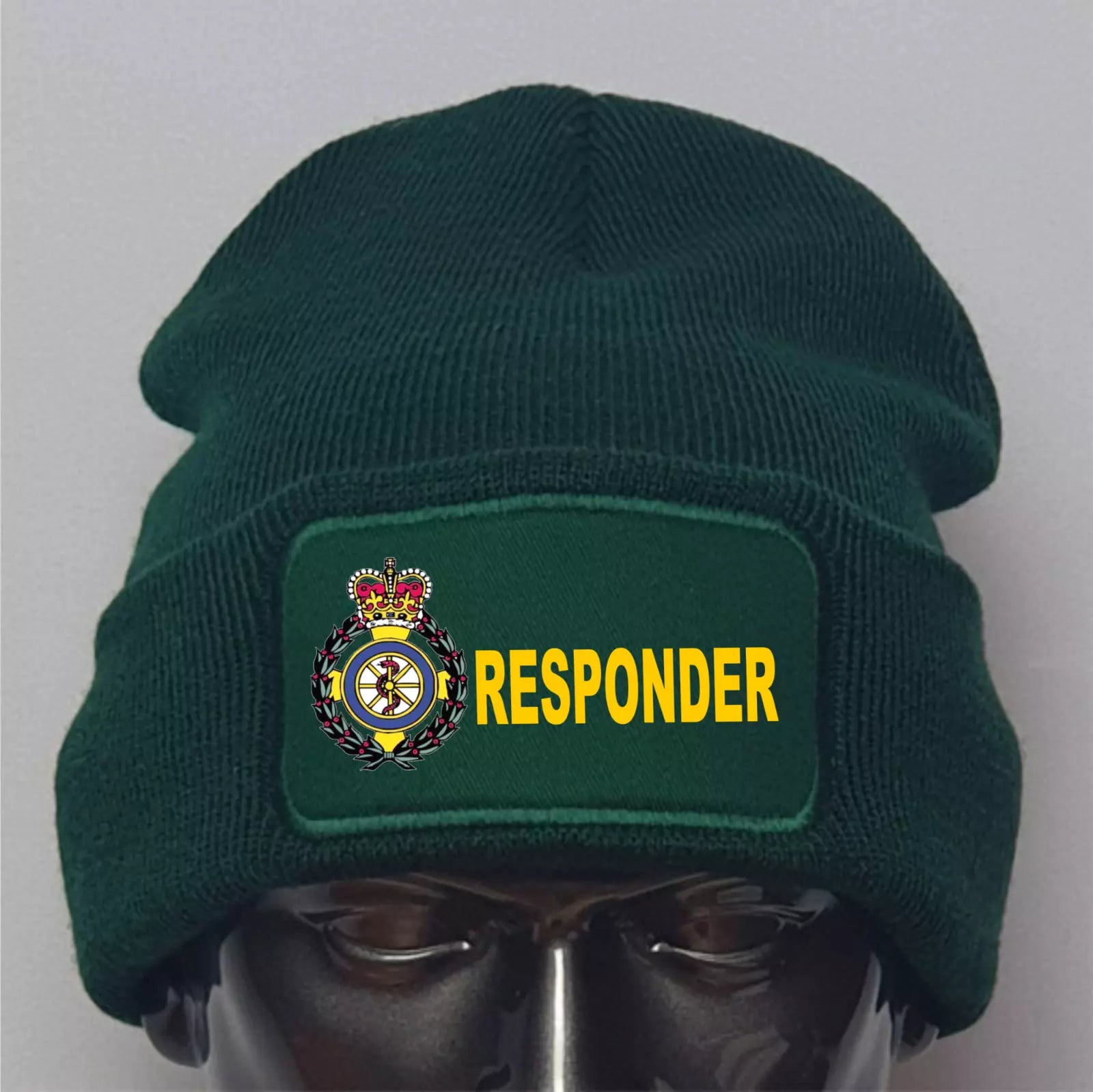 New Custom Text & Ensign Ambulance Emergency Services Premium Quality Beanie