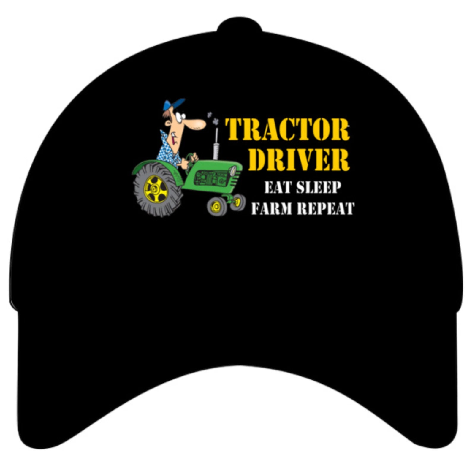 Tractor Driver Occupation Funny Eat Sleep Farm Repeat Image Quality Baseball Cap