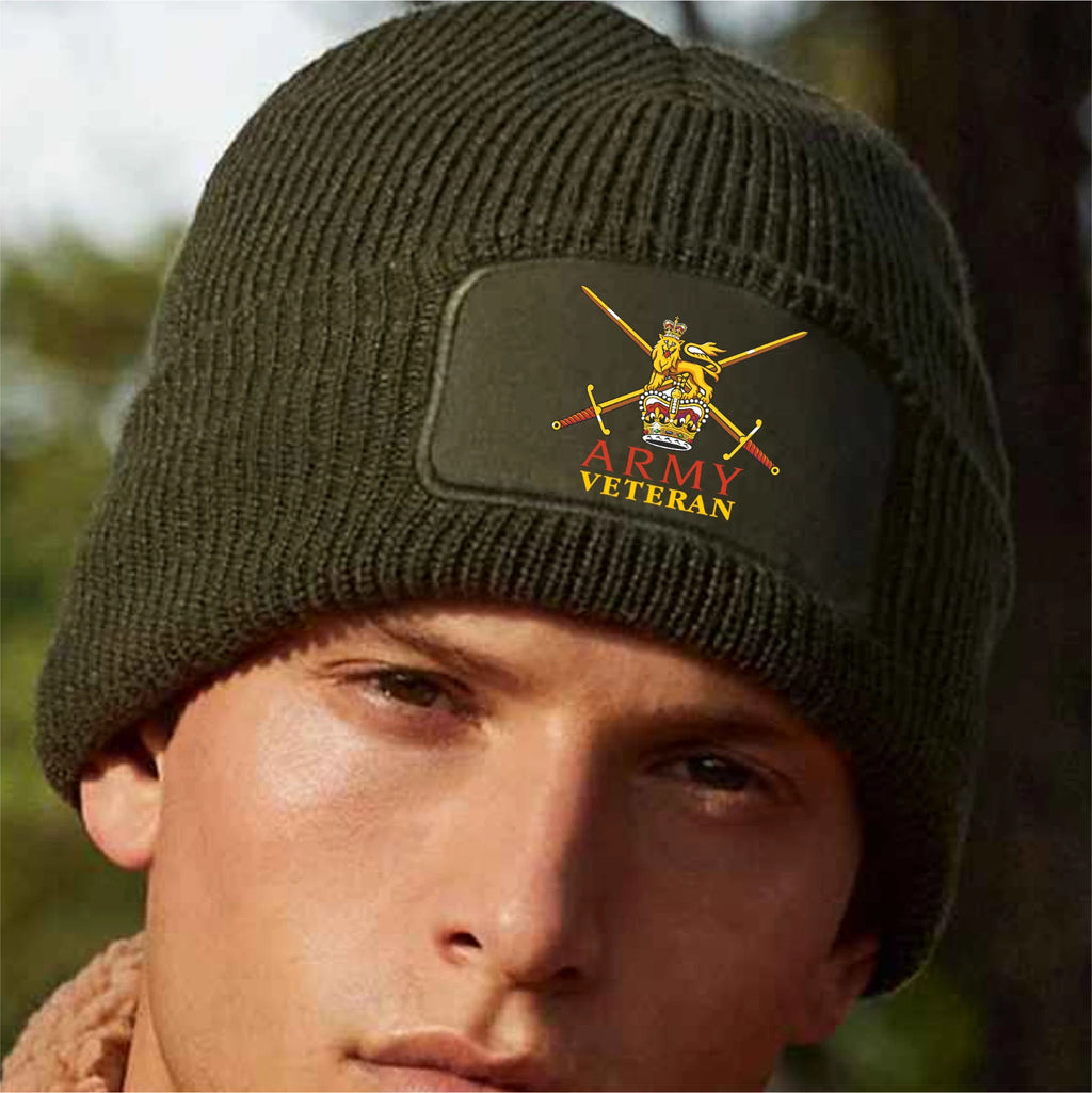 British Army Veteran Ensign Premium Quality Warm Winter Beanie Hat
