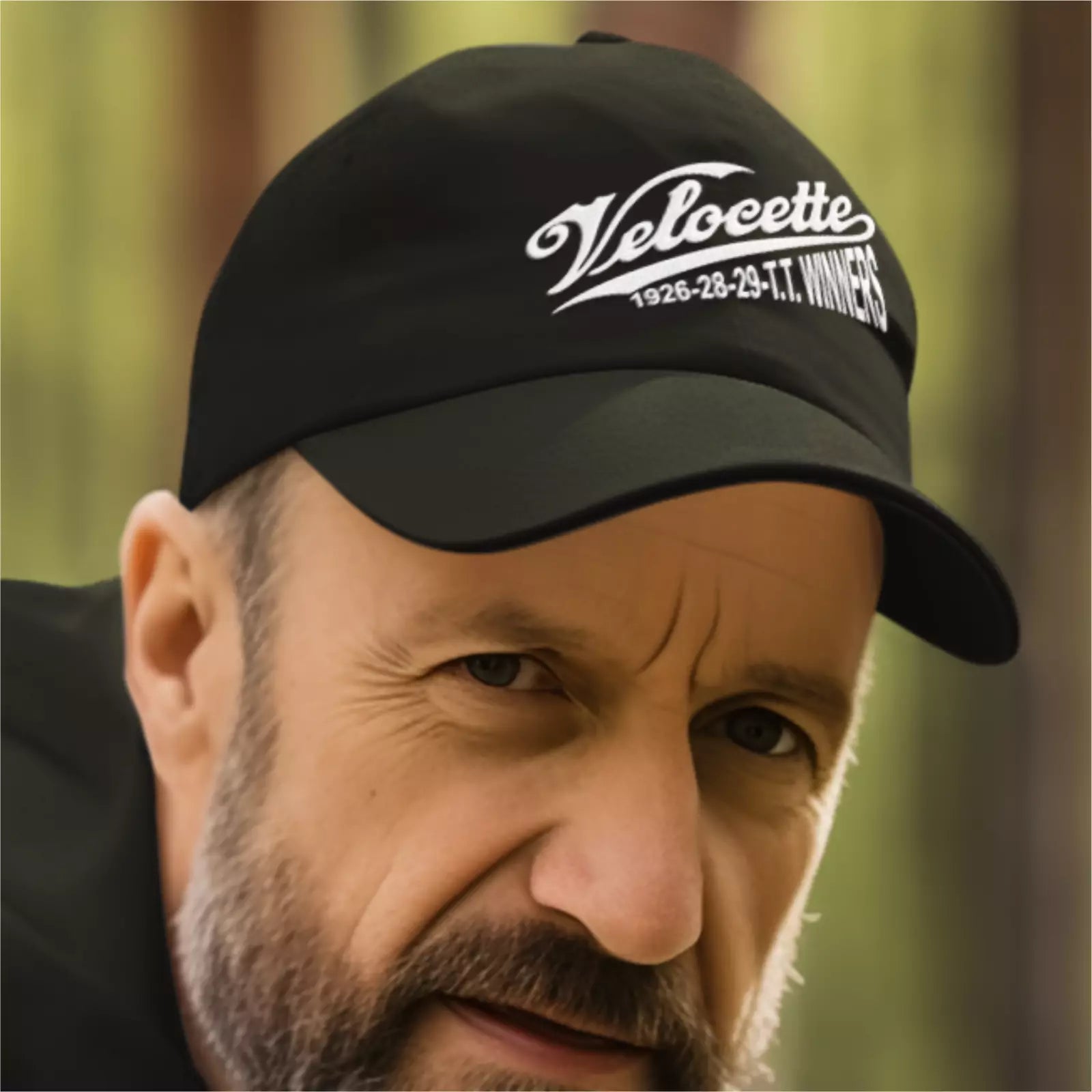Vintage Classic English Marque Velocette TT  Motorcycle Logo Biker Baseball Cap