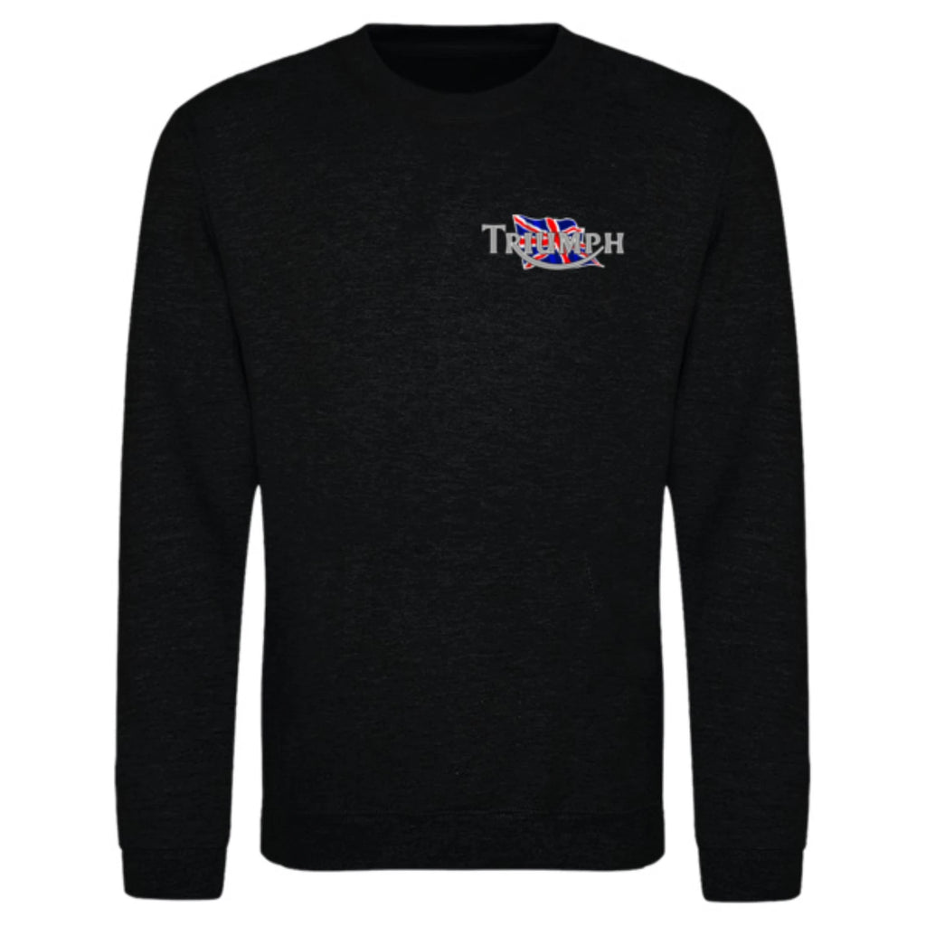Retro VintageClassic English Triumph Motorcycle Biker Premium Quality Sweatshirt