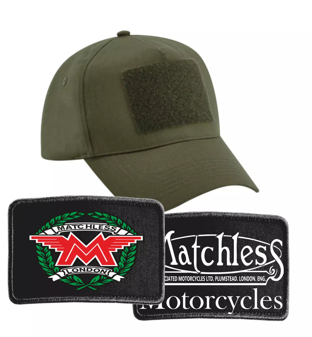 New Interchangeable Matchless Motorcycle Biker Logo Premium Quality Baseball Cap