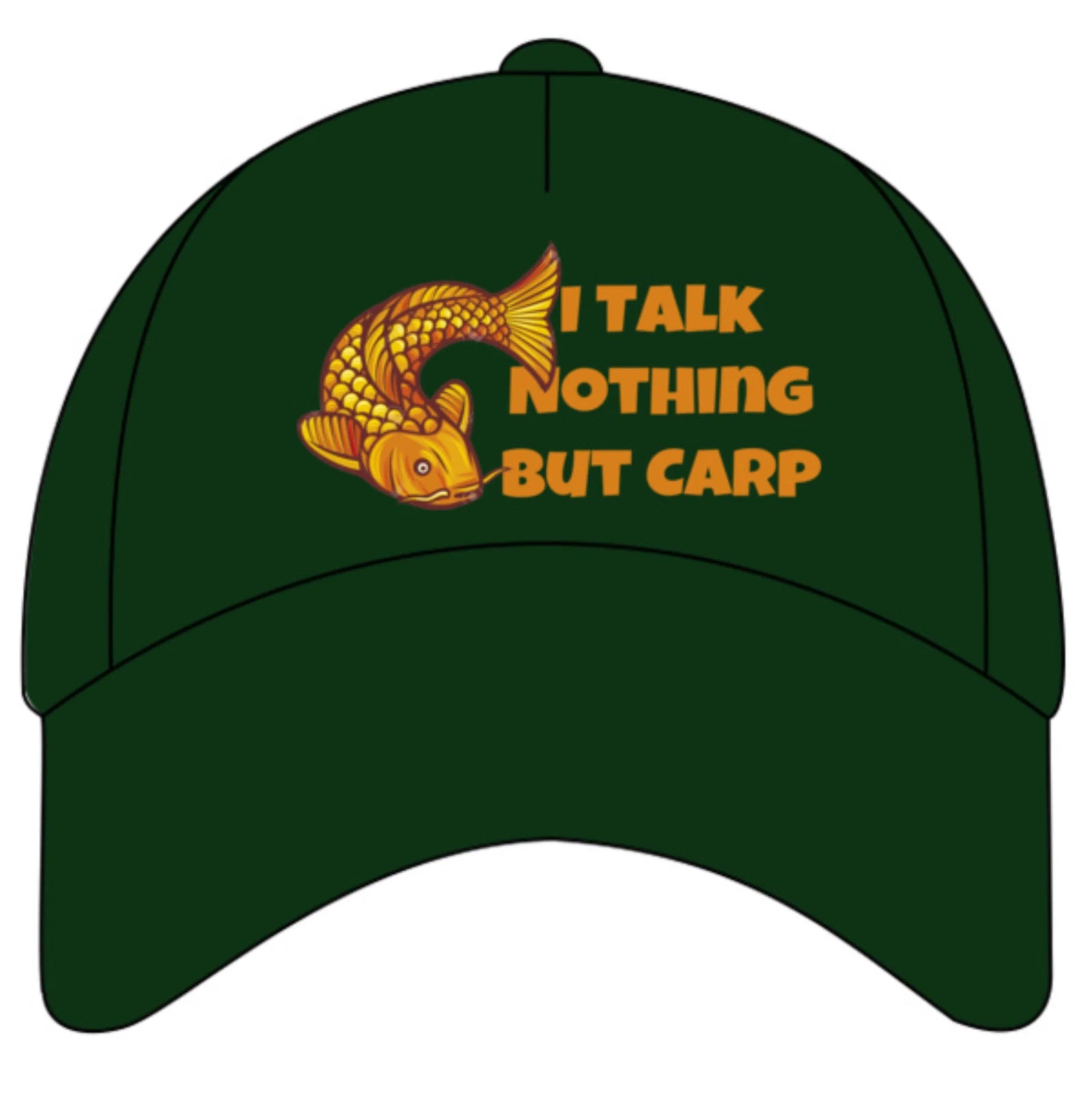 Funny Angling I Talk Nothing But Carp Quality Colour Decorated Baseball Cap