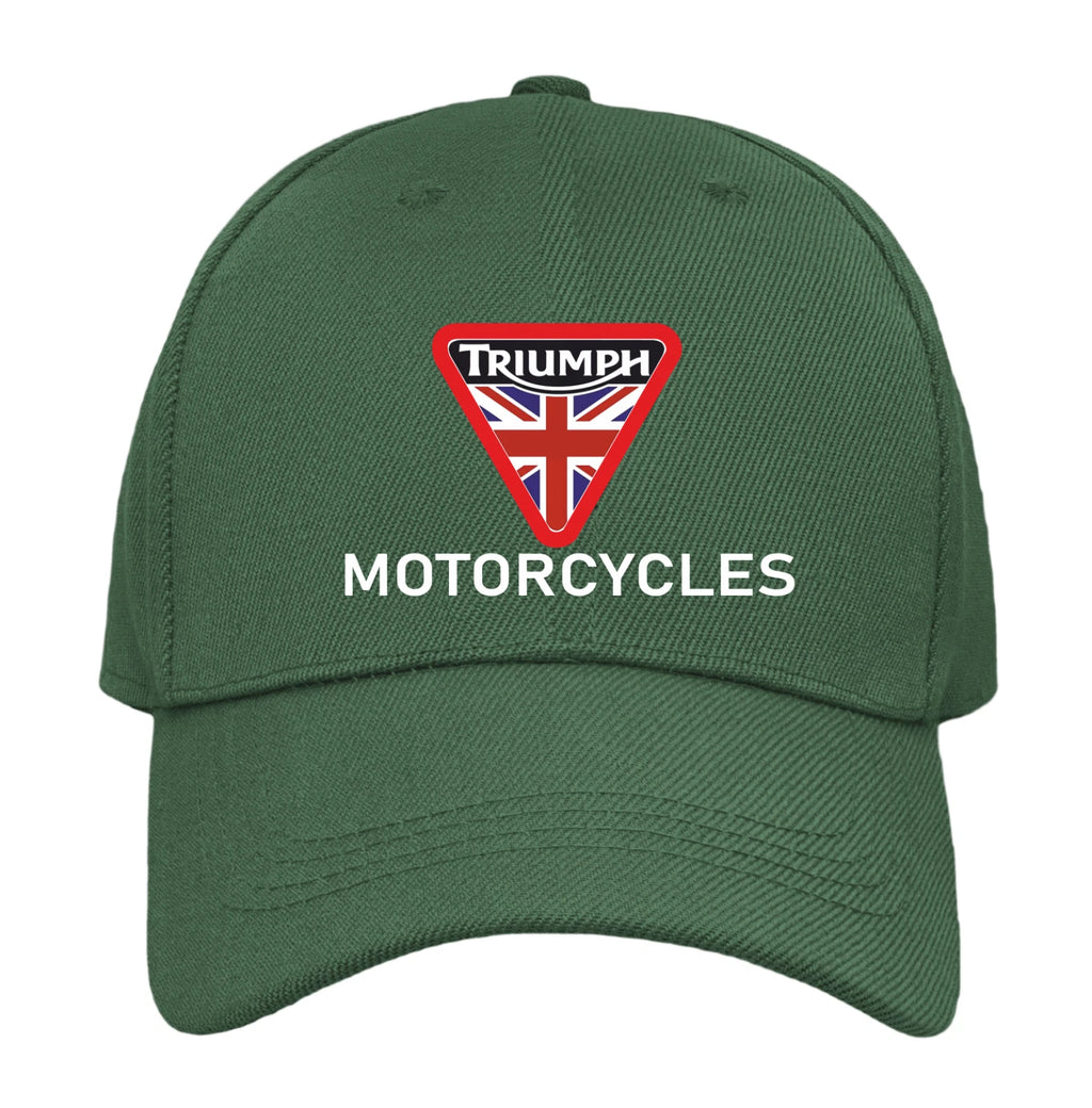 Custom Retro Classic English Triumph Motorcycle Logo Biker Baseball Cap