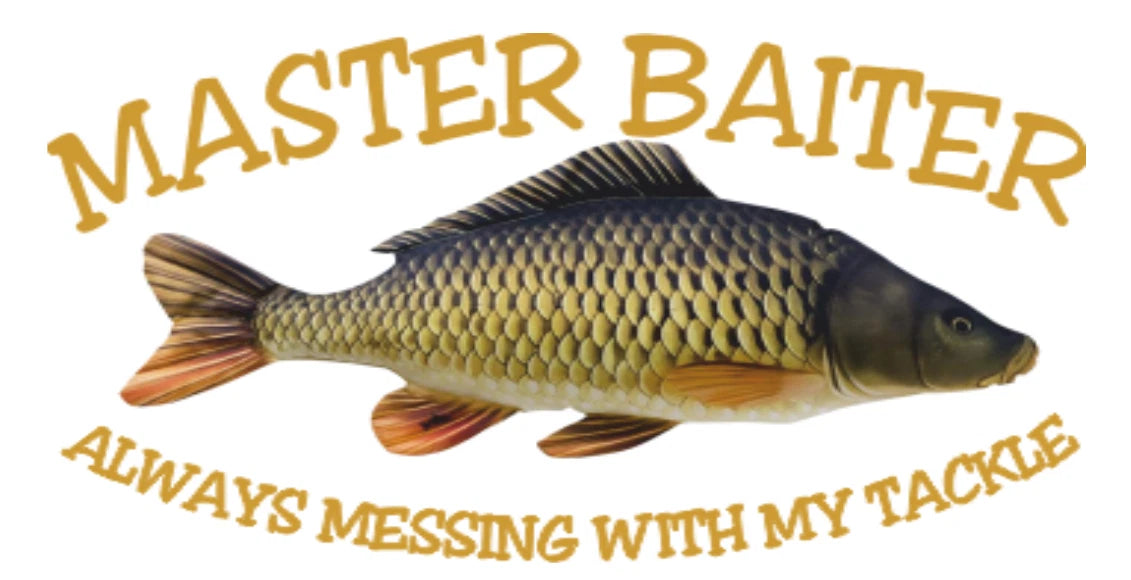 Funny Fishing Angling Master Baiter Text Carp Image Premium Quality Baseball Cap
