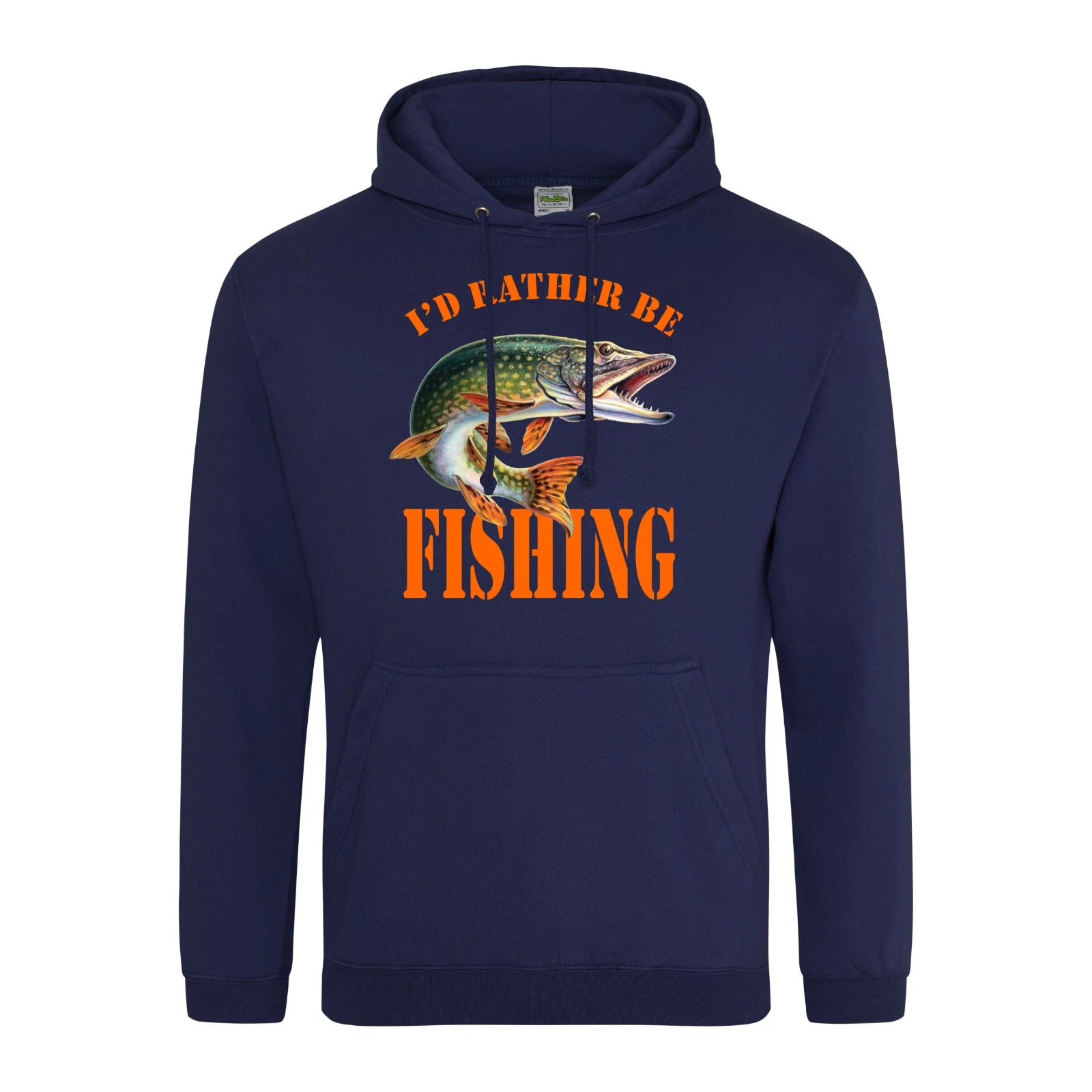 Humorous Fishing Angling I'd Rather Be Fishing Image Quality Hooded Sweatshirt