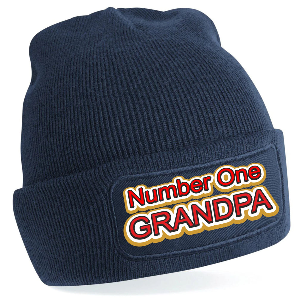 Grandpa text original warm beanie knitted Premium Quality Beanie Hat Gift