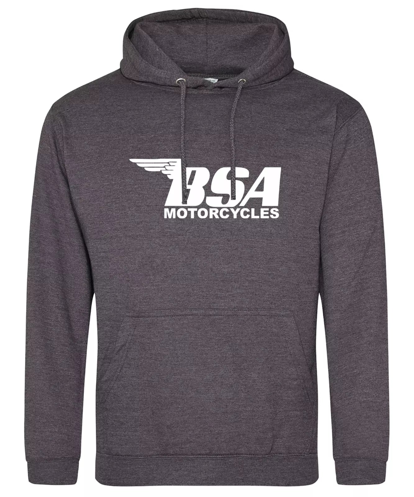 Retro Vintage Classic English BSA Motorcycle Biker Premium Hooded Sweatshirt