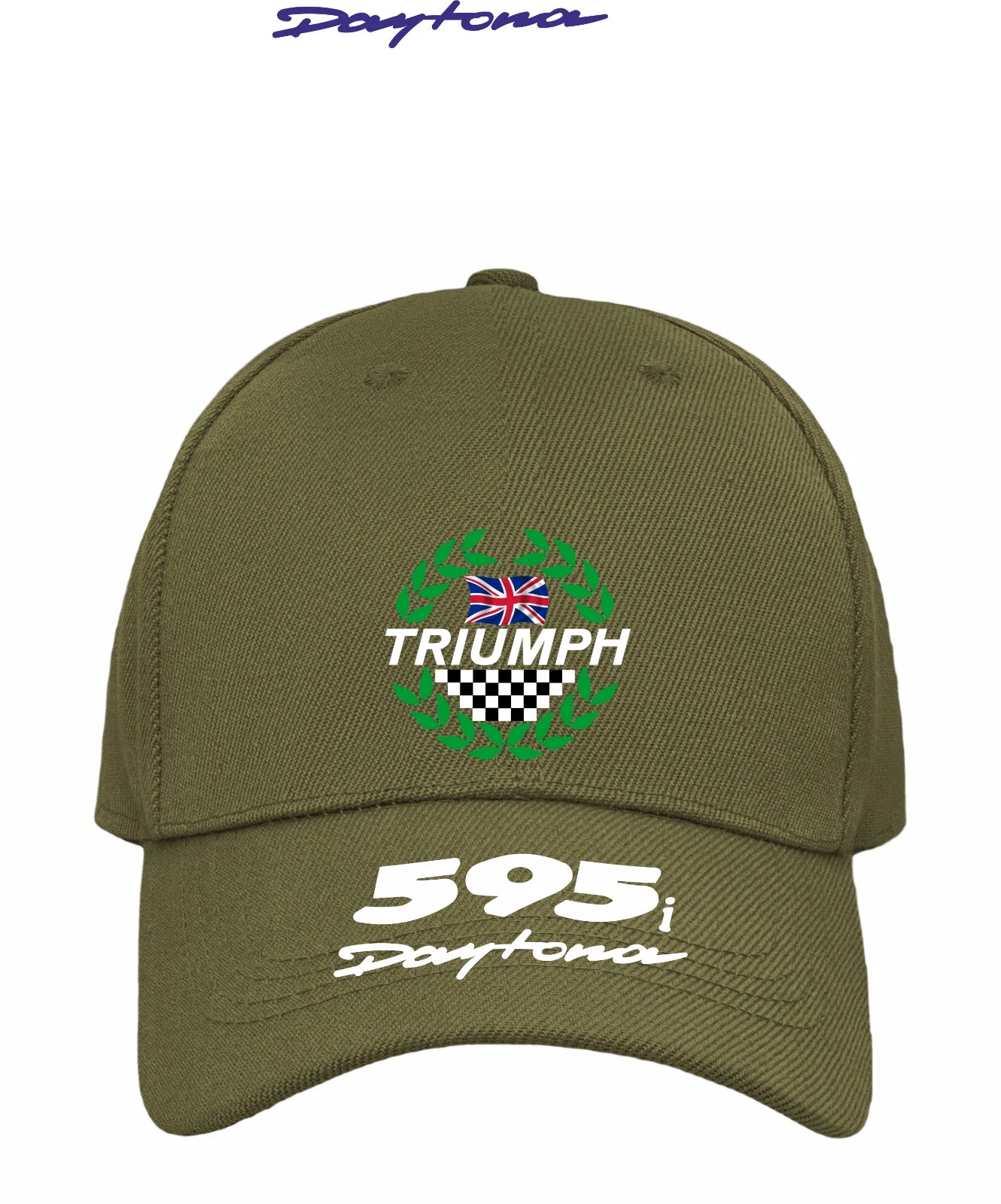Retro Classic Triumph Daytona 595i Motorcycle Peak Logo Biker Baseball Cap