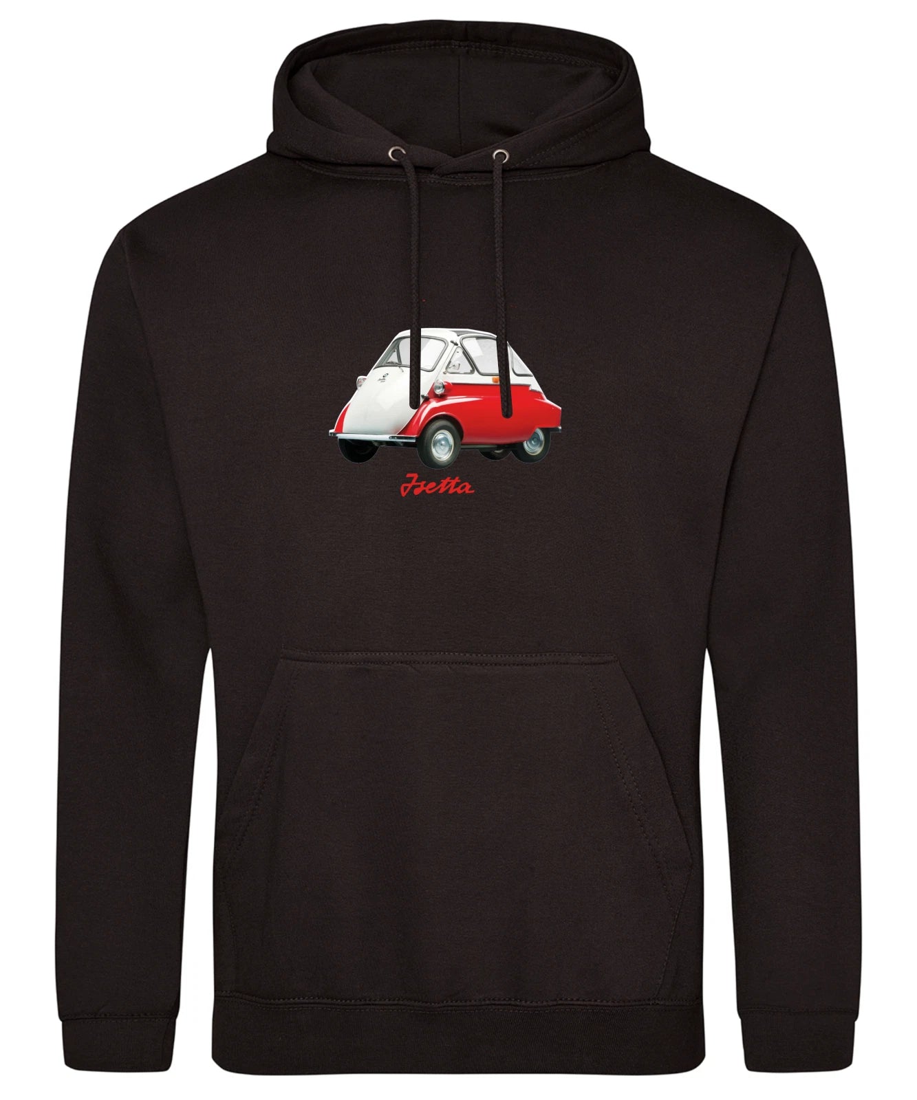 Retro Vintage Classic 1950's Isetta Bubble Car Premium Quality Hooded Sweatshirt