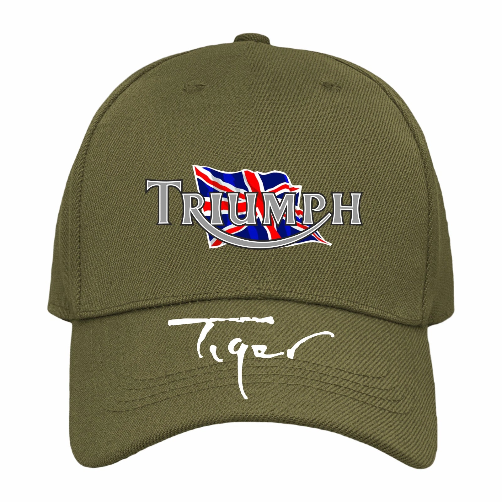 Retro Classic Vintage Triumph Tiger Motorcycle Peak Logo Biker Baseball Cap