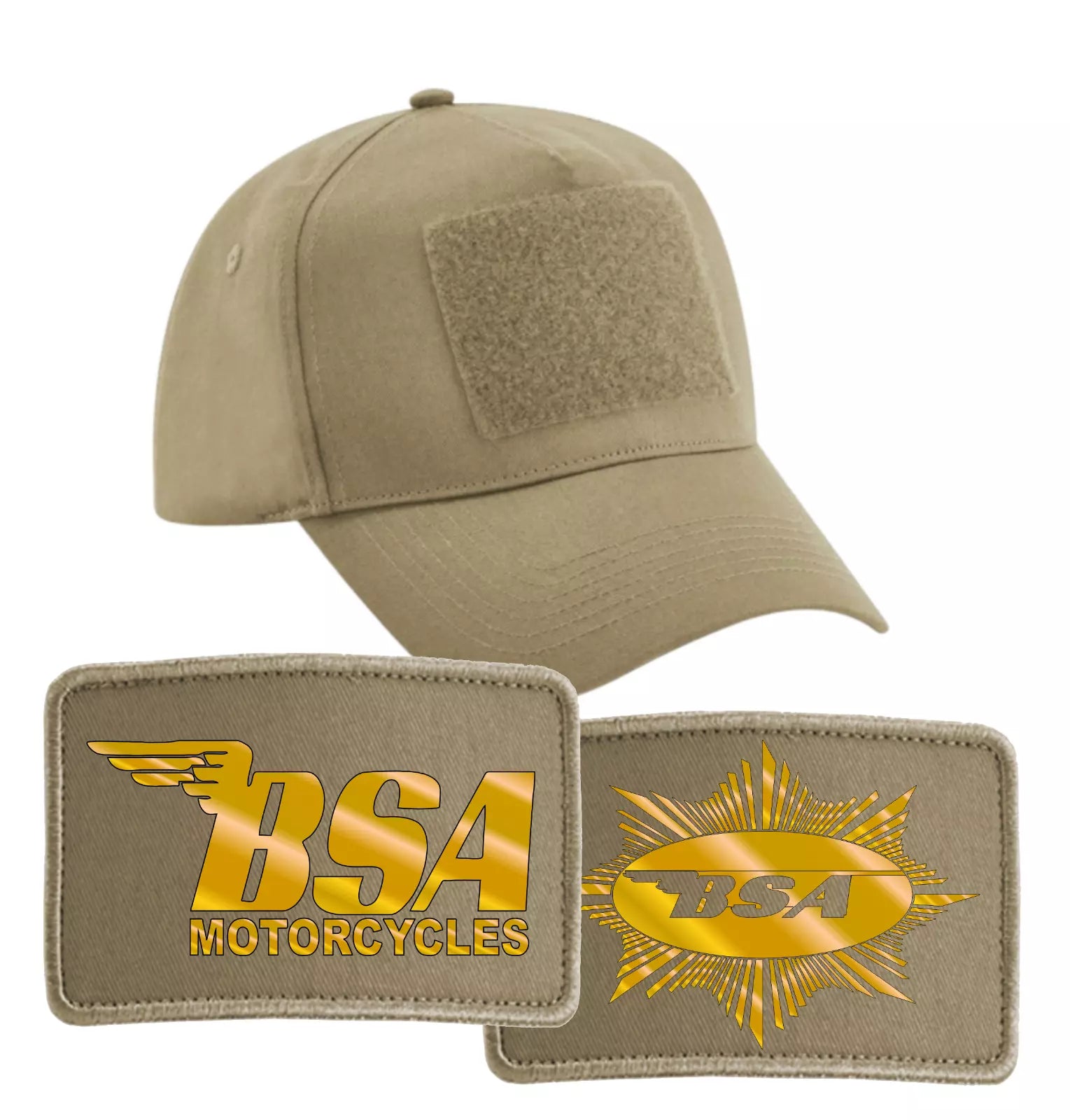 New Interchangeable BSA Motorcycle Biker Logo Premium Quality Baseball Cap