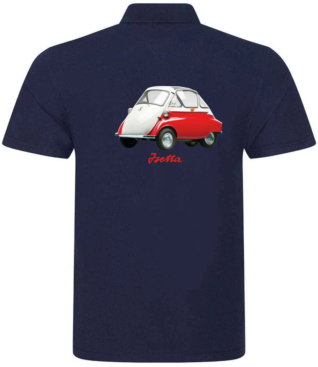 Customisable Retro Vintage Classic Isetta Bubble Car Premium Quality Poloshirt
