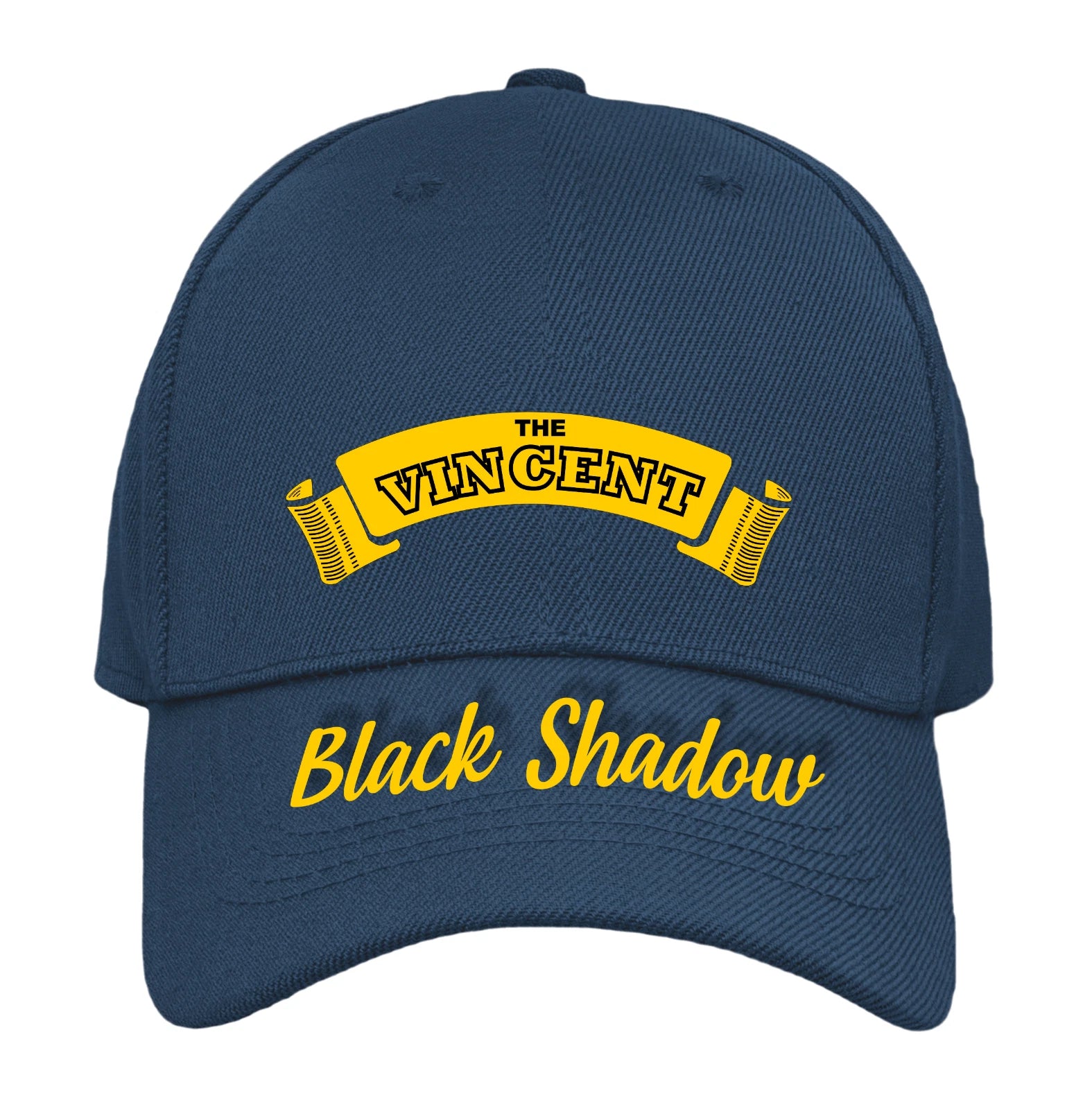 Retro Classic The Vincent Black Shadow Motorcycle Peak Logo Biker Baseball Cap