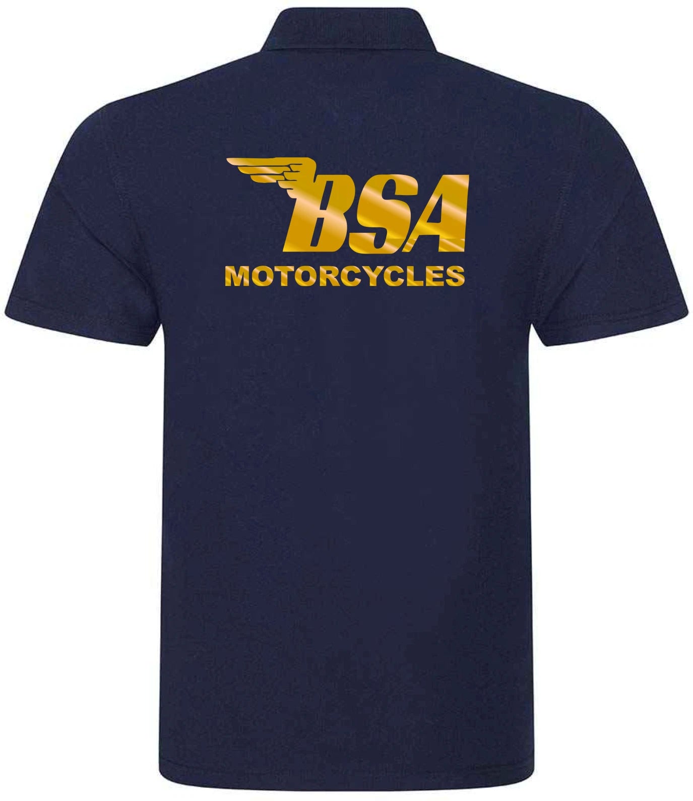 Customisable Retro Vintage Classic BSA Motorcycle Premium Quality Poloshirt