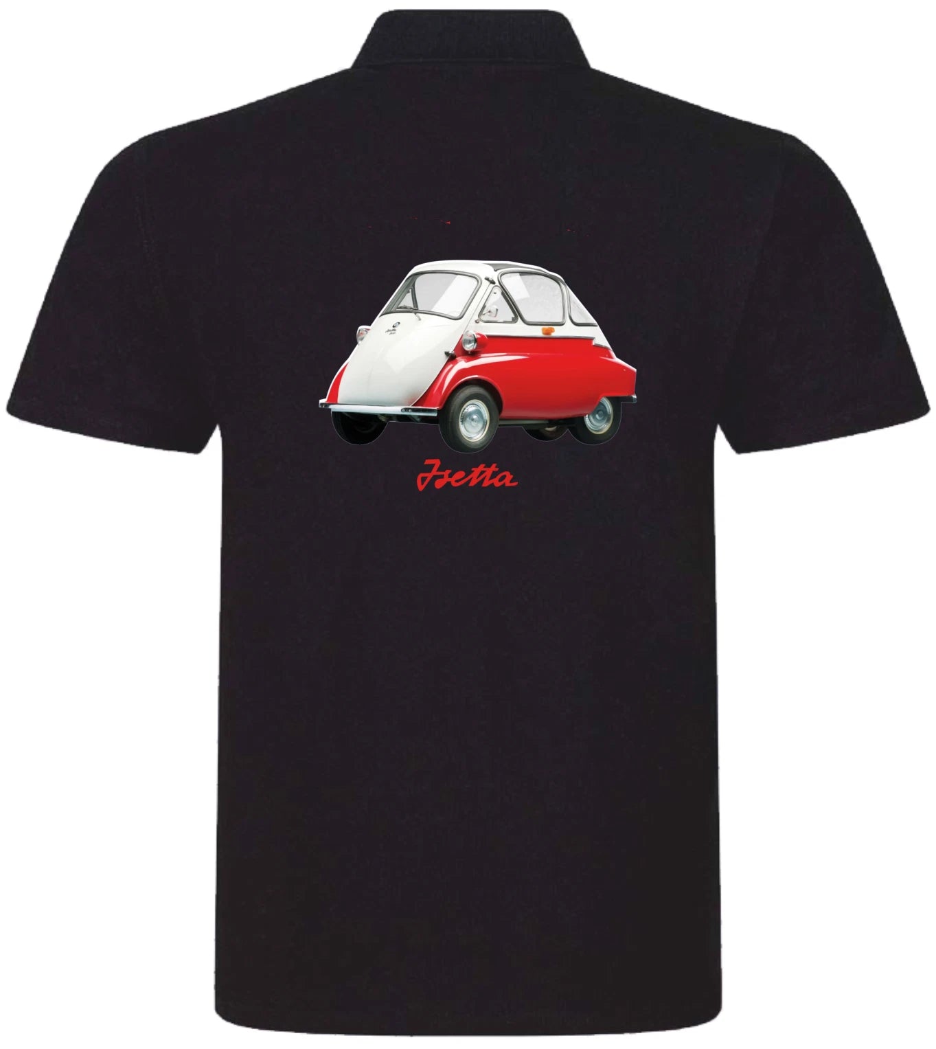 Customisable Retro Vintage Classic Isetta Bubble Car Premium Quality Poloshirt
