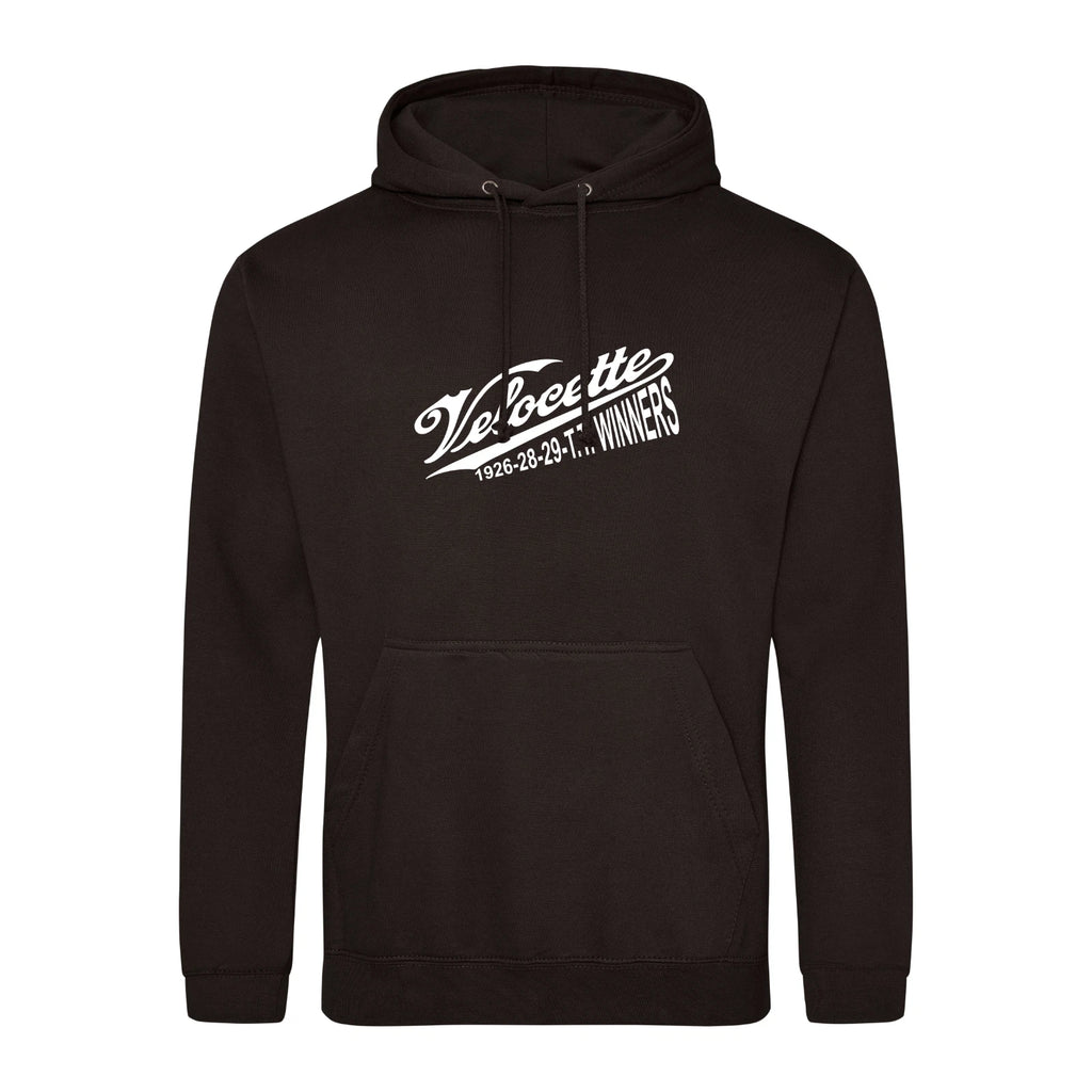 Vintage Classic English Velocette TT Winner Motorcycle Premium Hooded Sweatshirt