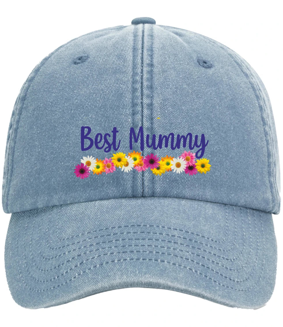 Custom Best Mummy Mothers Day Gift Premium Vintage Low Profile Baseball Cap