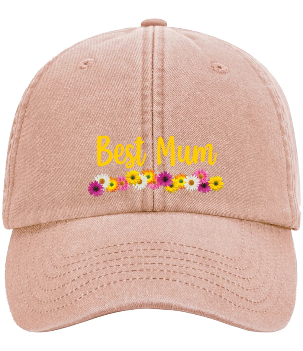 Custom Best Mum Club Mothers Day Gift Premium Vintage Low Profile Baseball Cap