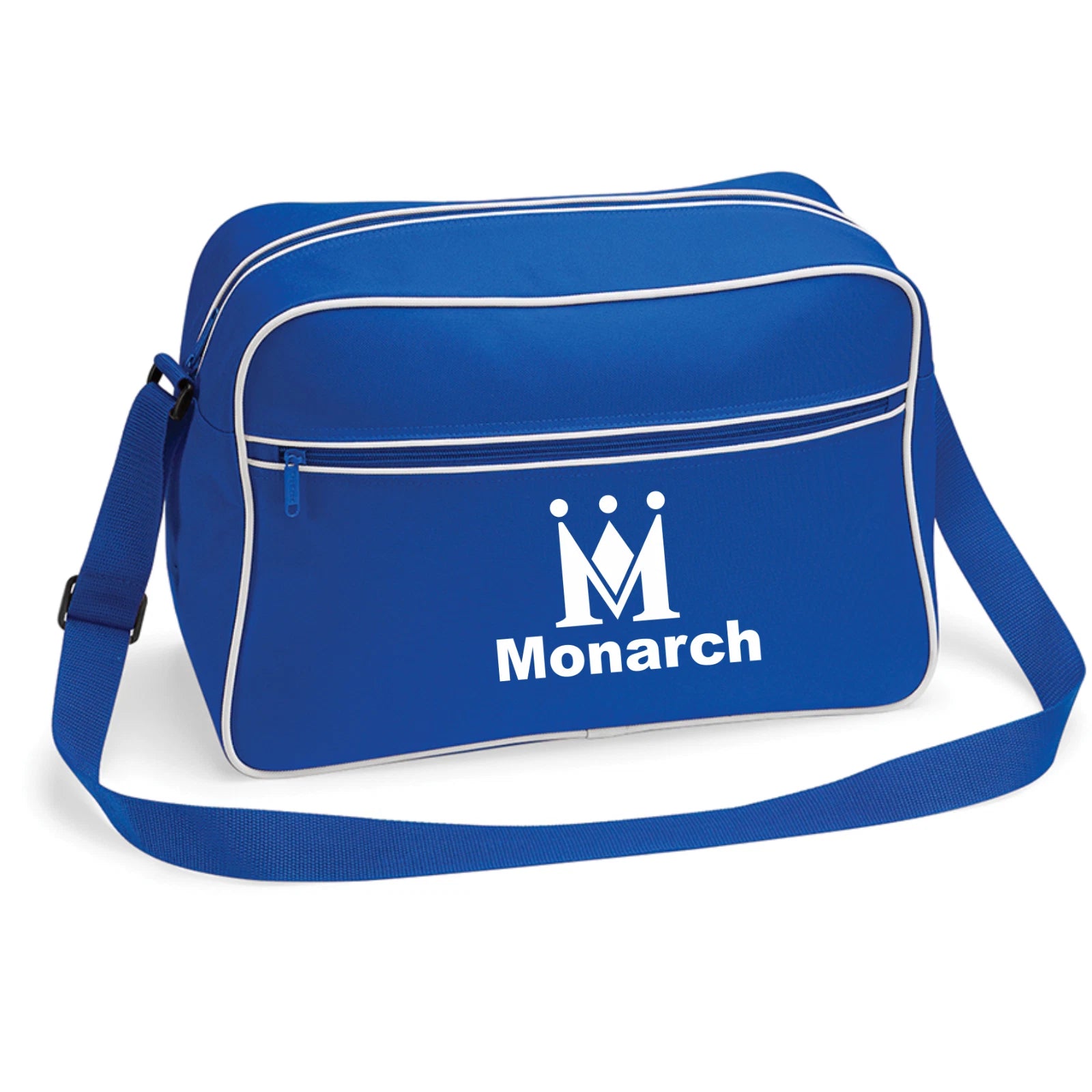 Custom Retro Vintage Design Monarch British  Airline Flight Travel Shoulder Bag