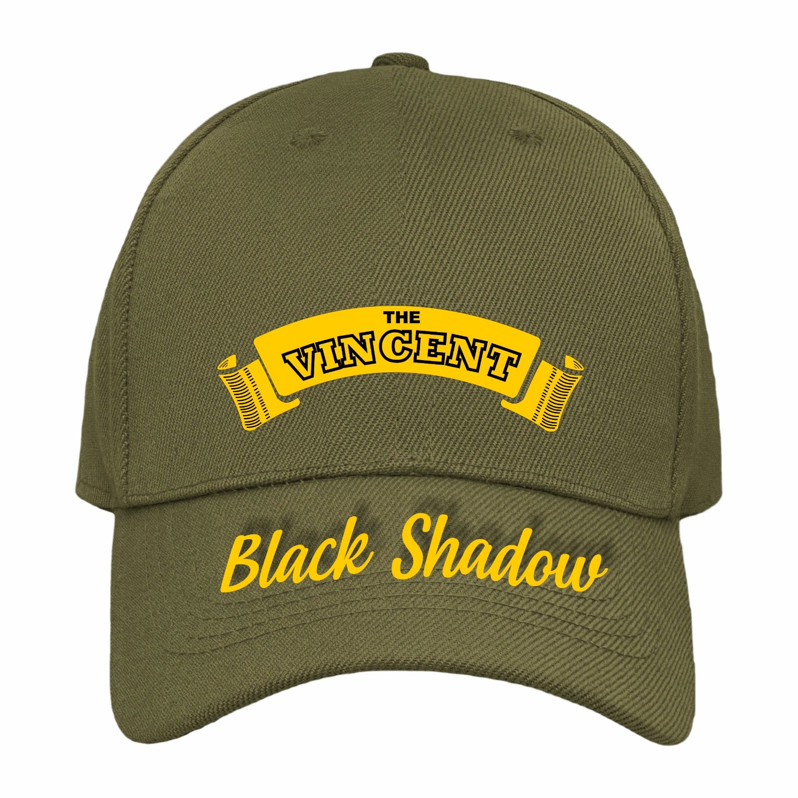 Retro Classic The Vincent Black Shadow Motorcycle Peak Logo Biker Baseball Cap