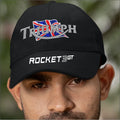 Signature Apparel - retro-classic-vintage-triumph-rocket-3gt-motorcycle-peak-logo-biker-baseball-cap