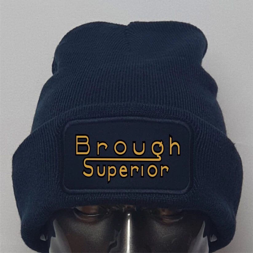 Retro Vintage Classic Brough Superior Motorcycle Premium Quality Beanie Hat