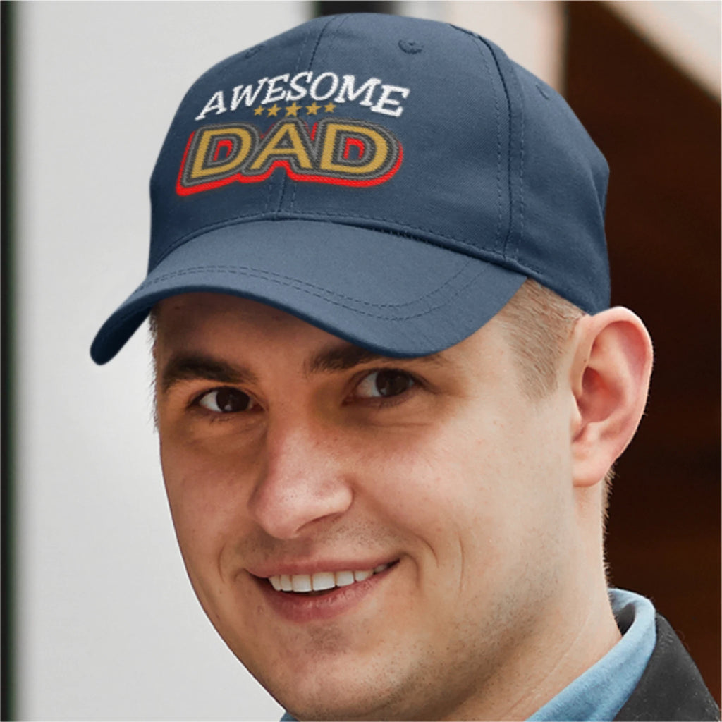 Fathers Day Dads Day Awesome Dad  Premium Quality Baseball Cap