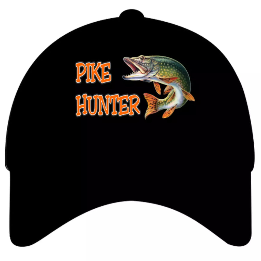 Angling Pike Hunter Fishing Image Premium Quality Colour Decorated Baseball Cap