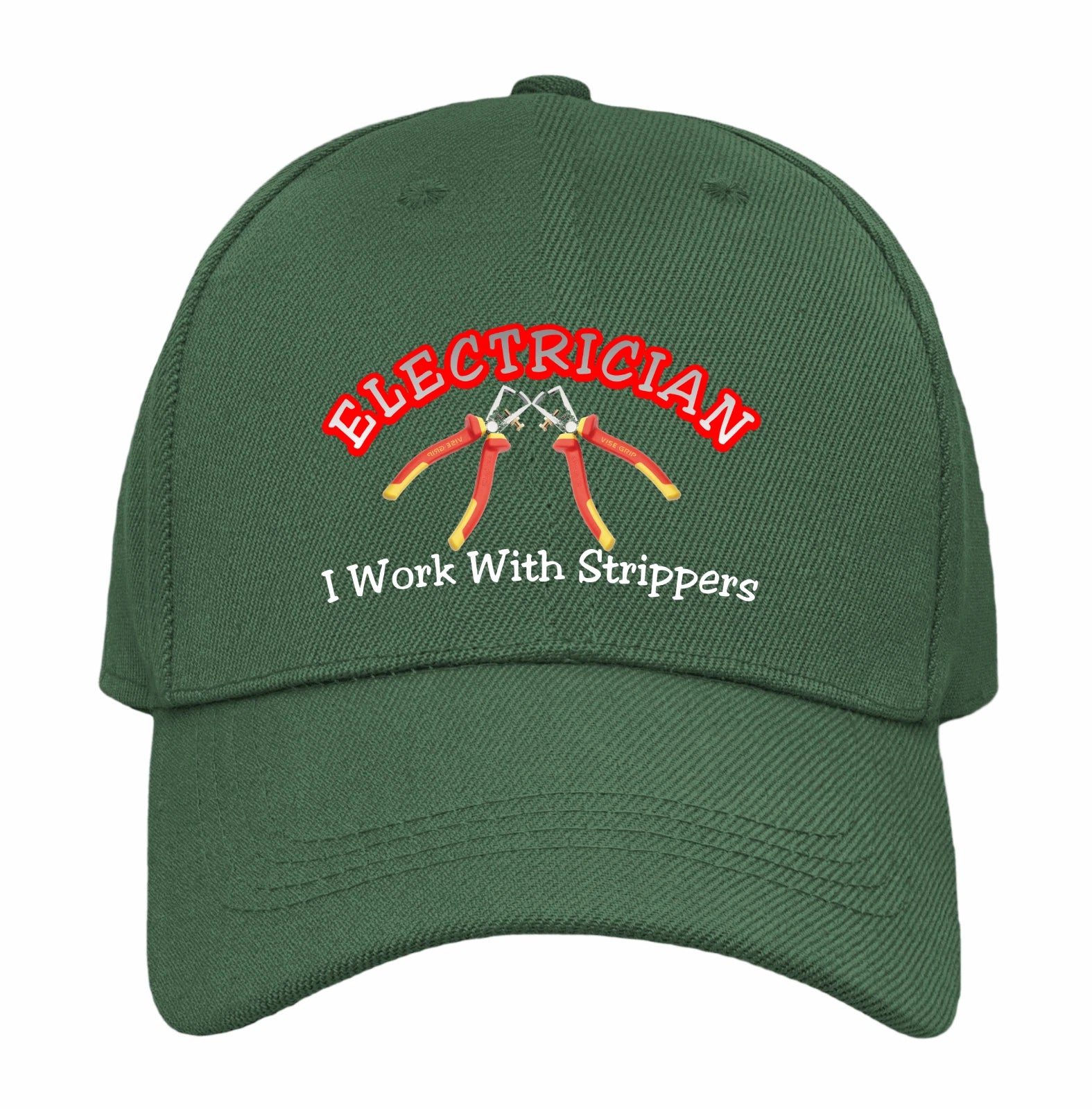 Electrician Occupation Funny Humorous I Work With Strippers Quality Baseball Cap
