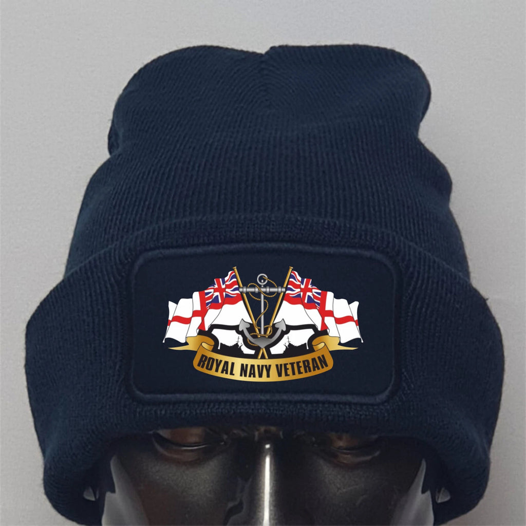 Royal Navy Veteran Ensign Premium Quality Beanie Hat
