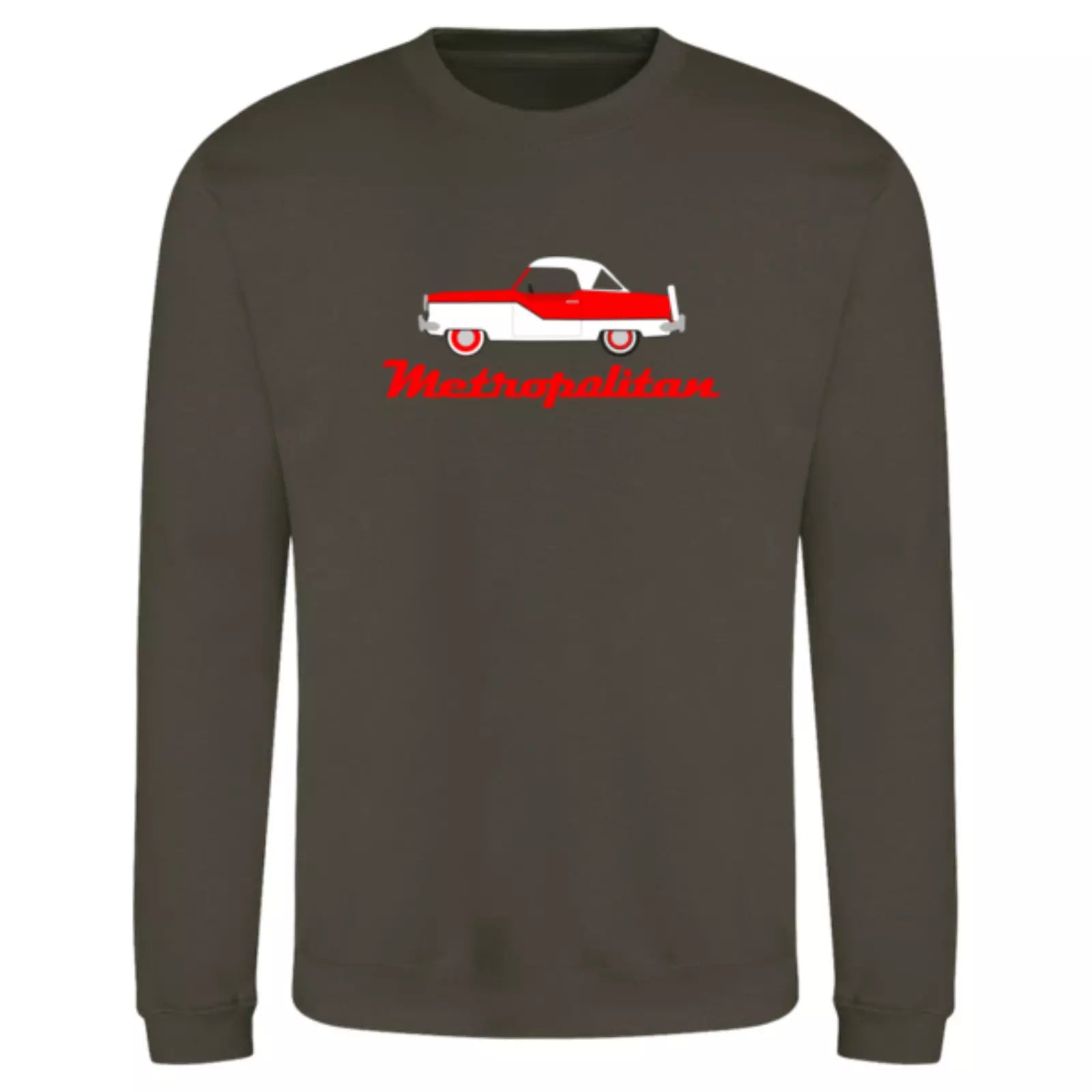 Retro Vintage Classic 1950's Nash Metropolitan Car Premium Quality Sweatshirt