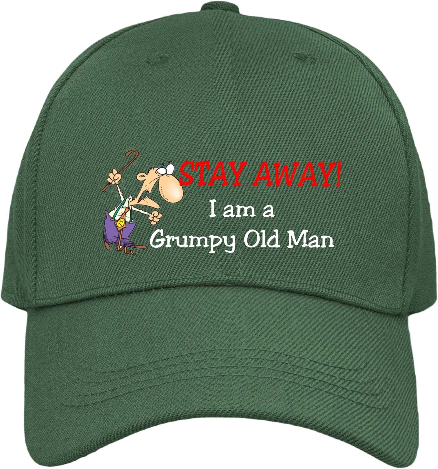 Funny Humorous Family Fun Stay away - I'm a grumpy old man  Quality Baseball Cap