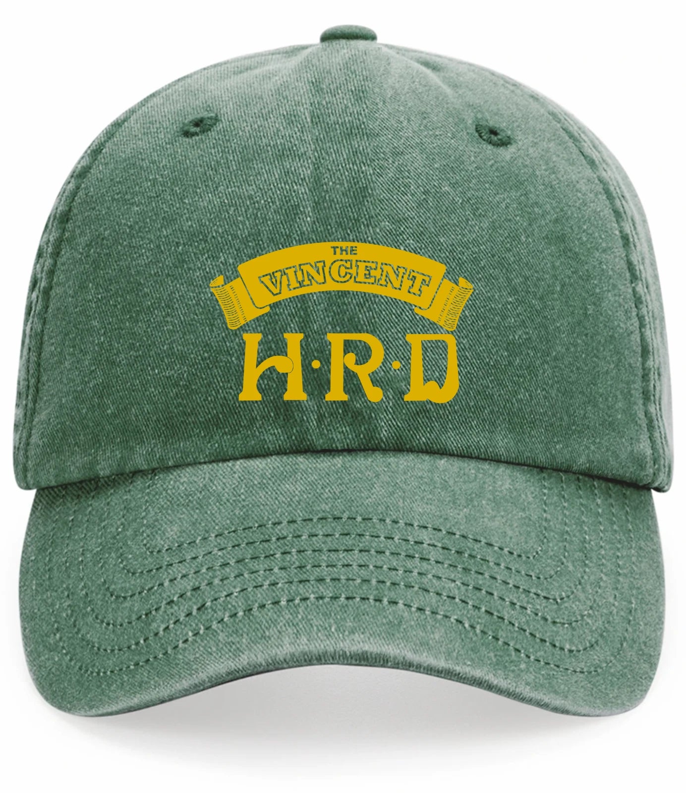 Retro Classic Vincent HRD Motorcycle Logo Relaxed 5 Panel Vintage Baseball Cap