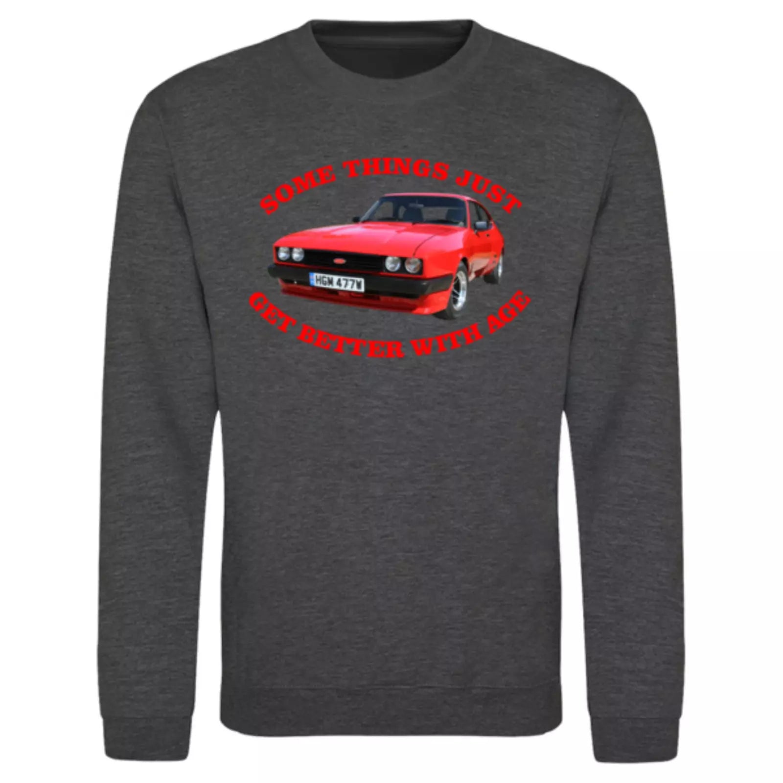 Retro Capri Image Better With Age text Birthday Gift Premium Quality Sweatshirt