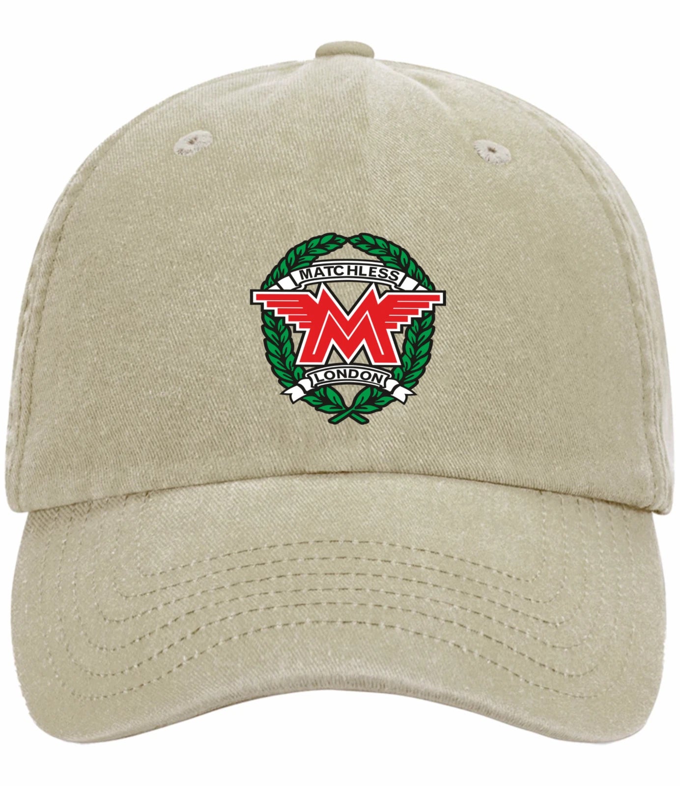 Classic Vintage Matchless Motorcycle Logo Relaxed 5 Panel Vintage Baseball Cap