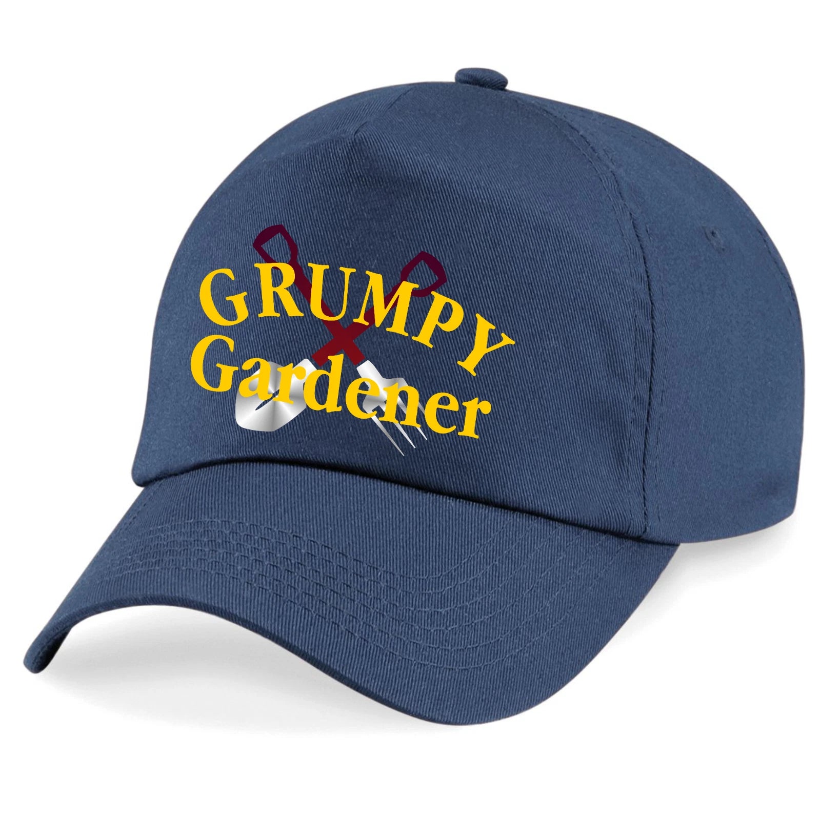 Humorous Gardening Grumpy Gardener Tools Image and Text Quality Baseball Cap