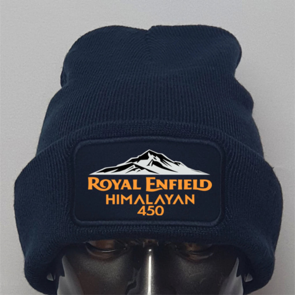 Retro Vintage Royal Enfield Himalayan 450 knitted Premium Quality Beanie Hat