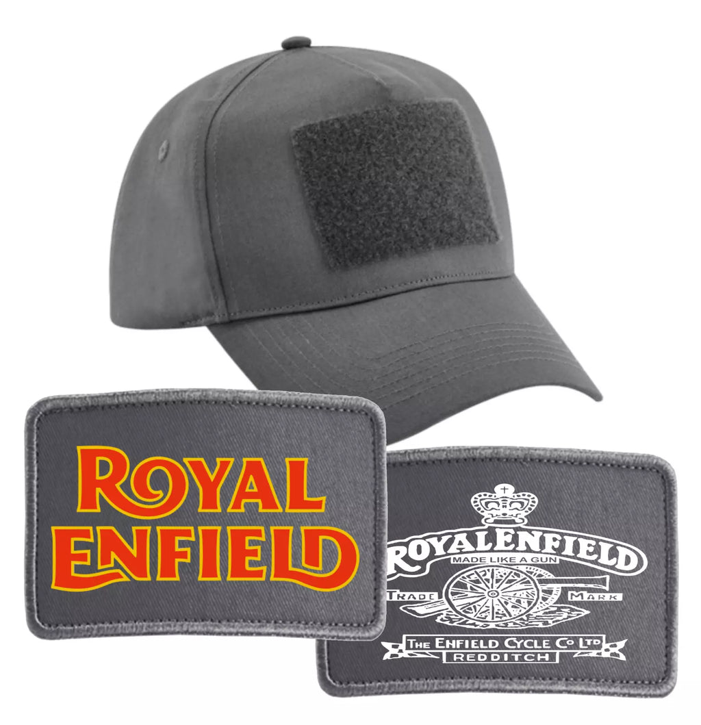 Interchangeable Royal Enfield Motorcycle Biker Logo Premium Quality Baseball Cap